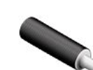 ECOLINE PEX-rør præisoleret - m. kappe 32x2,9/90mmx10m fjern/centralv sort/hvid