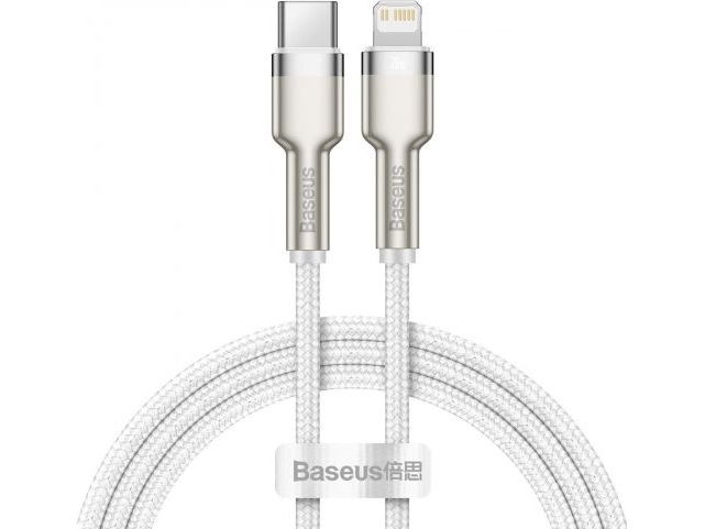 Baseus Cafule, 1 M, Lightning, Usb C, Hanstik, Hanstik, Hvid