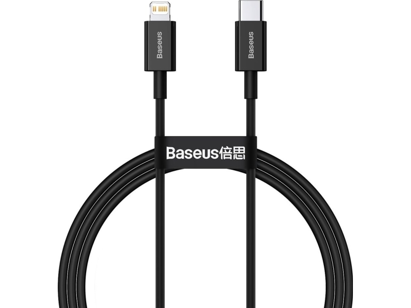 Baseus Catlys-A01, 2 M, Usb A, Usb C/Lightning, Schwarz