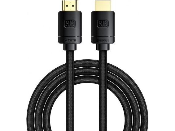 Baseus Cakgql01, 3 M, Hdmi Typ A (Standard), Hdmi Typ A (Standard), Schwarz, Silber