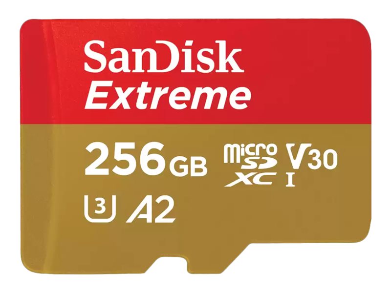 Sandisk Extreme, 256 Gb, Microsdxc, Klasse 10, Uhs-I, 190 Mb/S, 130 Mb/S
