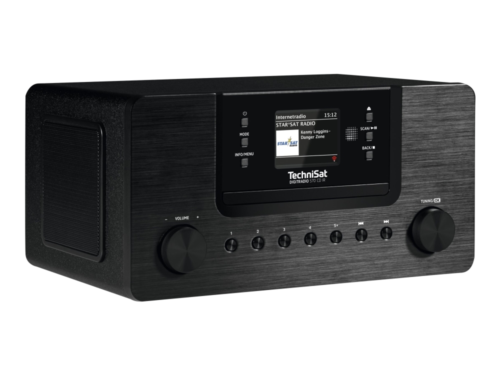 Technisat Digitradio 570 Cd Ir, Analog & Digital, Dab+,Fm, Spieler, Cd, Schwarz, Tasten, Drehregler