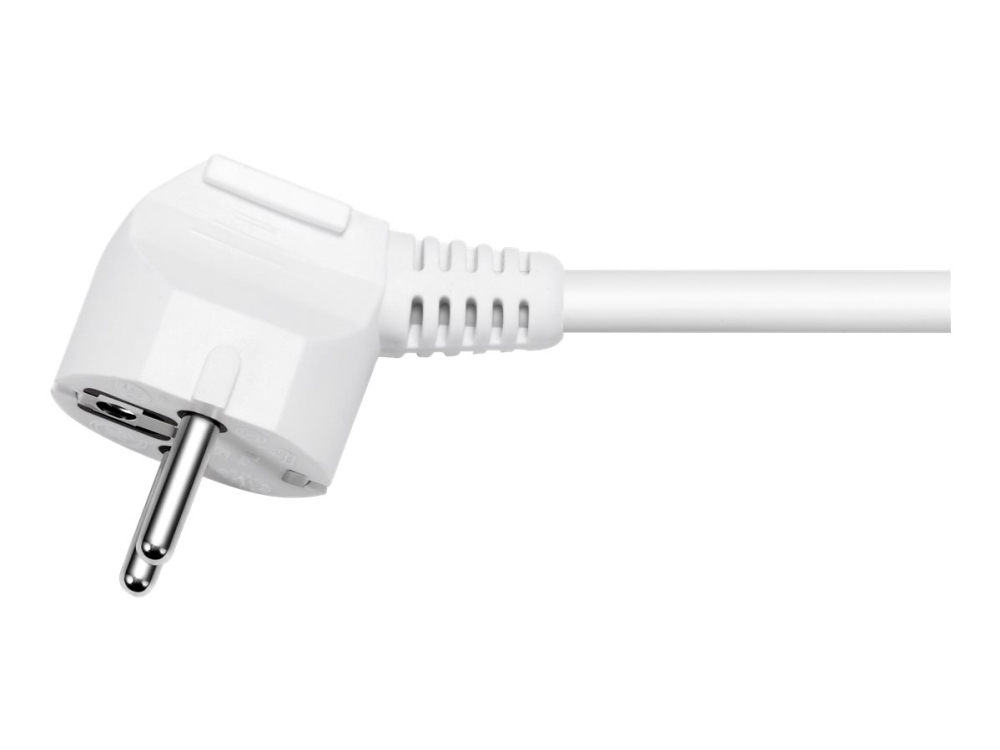 DELTACO GT-0402 - Stikdåse - AC 250 V - 3680 Watt - input: power CEE 7/7 - output-stikforbindelser: 4 (4 x CEE 7/3) - 5 m ledning - hvid