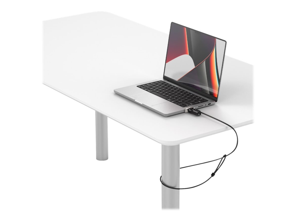 Compulocks Ledge Lock-adapter til MacBook Pro 14 M1, M2 &amp  M3 med kombinationskabel - Ledge Lock-adapter til sikkerhed - med kombinationslås - til Apple MacBook Pro 14,2 tommer (M1, M2, M3)