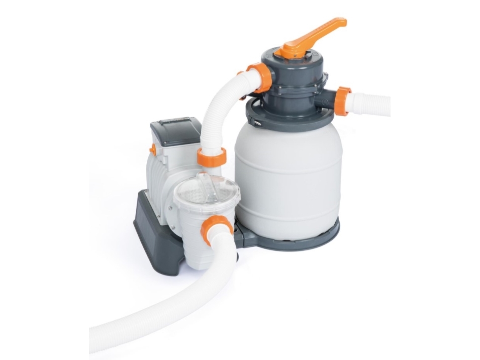 Bestway 58497-2, Sandfilterpump, Grå, Hvid, Pool over jorden, 3,2 cm, Kina, 1100 L | Trädgården - Pools & Vatten spel - Pool tillbehör | GameStuff