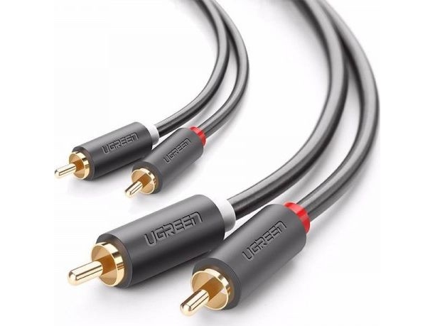 Ugreen Av104 2X Rca Auf 2X Rca Kabel 1 M Schwarz