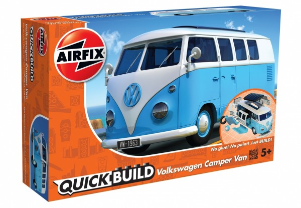 Airfix J6024, Campingvogn model, Monteringssæt, Volkswagen, Ethvert køn, Plast, 52 stk