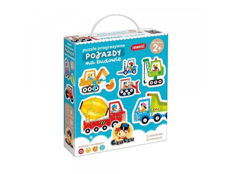 Czuczu Progressive Puzzle Vehicles At The Construction Site 2+
