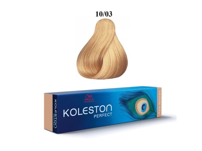 Wella Professionals Wella Professionals, Koleston Perfect, Permanent Hair Dye, 10/03 Bright Natural Golden Blond, 60 Ml For Women
