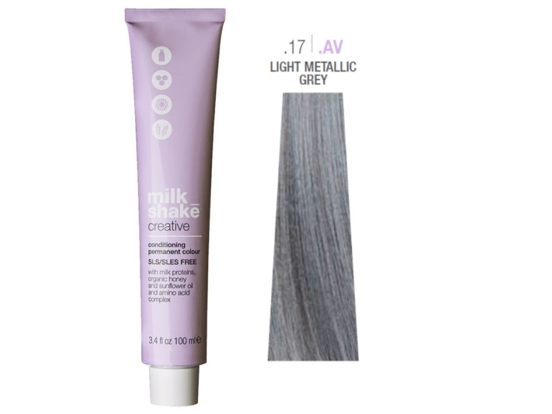 Milk Shake 17 Light Metallic Grey 3.4Oz Permanent Color