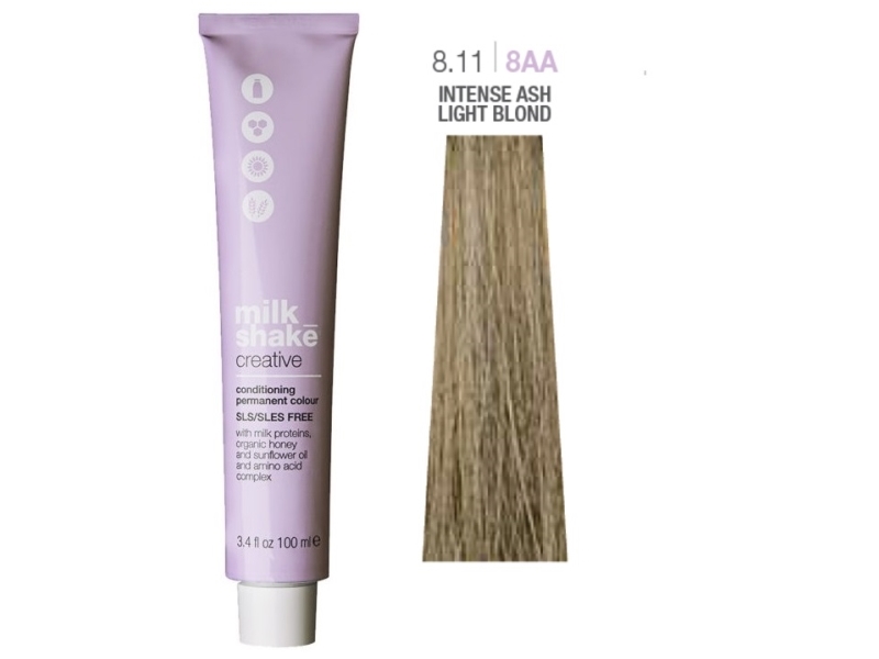 Milk_Shake Permanent Colour No. 8.11 Light Ash Blonde Intensive 100Ml