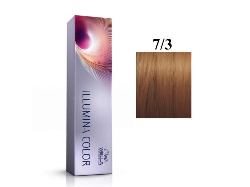 Wella Professionals Wella Professionals, Illumina Color, Permanent Hair Dye, 7/3 Golden Medium Blond, 60 Ml For Women
