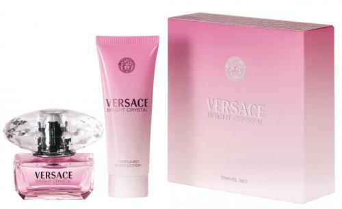Versace Bright Crystal Eau De Toilette Spray 50Ml Set Includes 50Ml Eau De Toilette And 100Ml Body Lotion