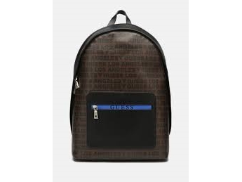 Guess Dan Rucksack Aus Kunstleder Schwarz/Braun
