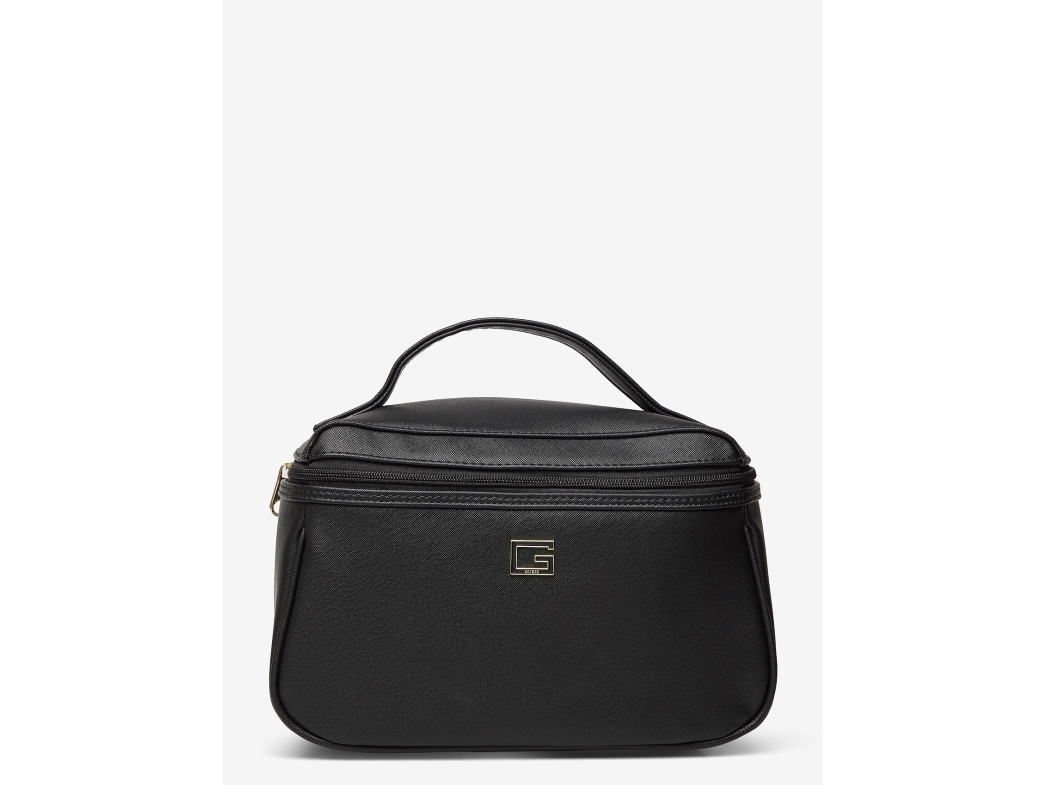 Guess Nohea Kunstleder Kosmetikbeutel Pwnohe P0360 Schwarz 29,5 X 18,5 X 15 Cm