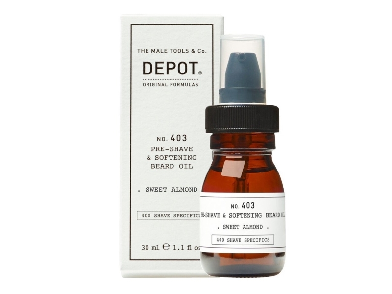 Depot No 403 Preshave & Softening Beard Oil Sweet Almond 30Ml
