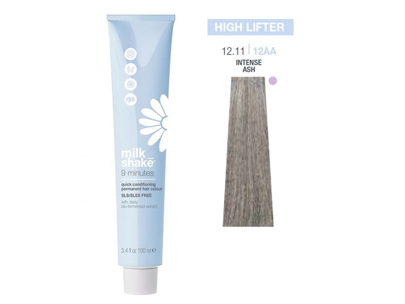 Vopsea Permanenta Rapida Milk Shake 9 Minuten 12.11, Cenusiu Intens, 100Ml
