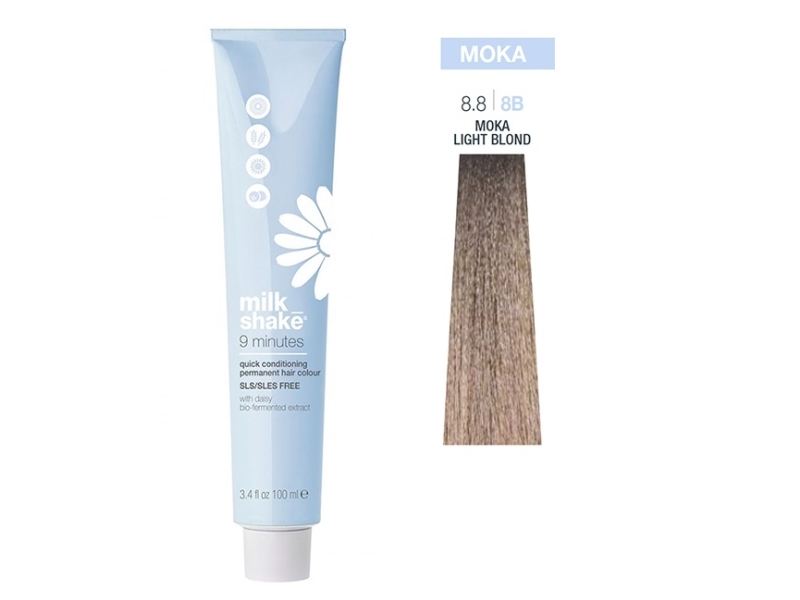 Vopsea Permanenta Rapida Milk Shake 9 Minuten 8.8, Mocha Blond Deschis, 100Ml