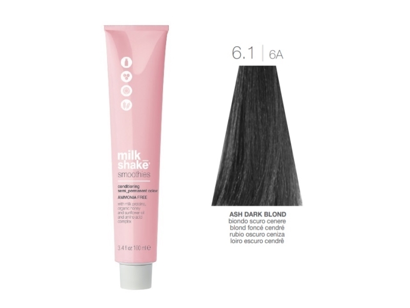 Milkshake Smoothies Semi Permanent Colour 6.1 Ash Dark Brown 100Ml