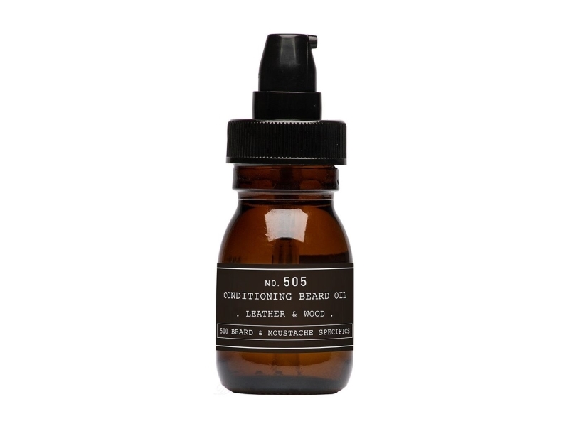 Depot No. 505 Conditioning Beard Oil Leather & Wood 30 ml | Hårvård - Skäggolja - Skäggolja | GameStuff
