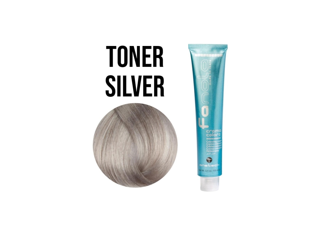 Fanola Permanent Paint Creme Farbe Toner Silber, 100Ml