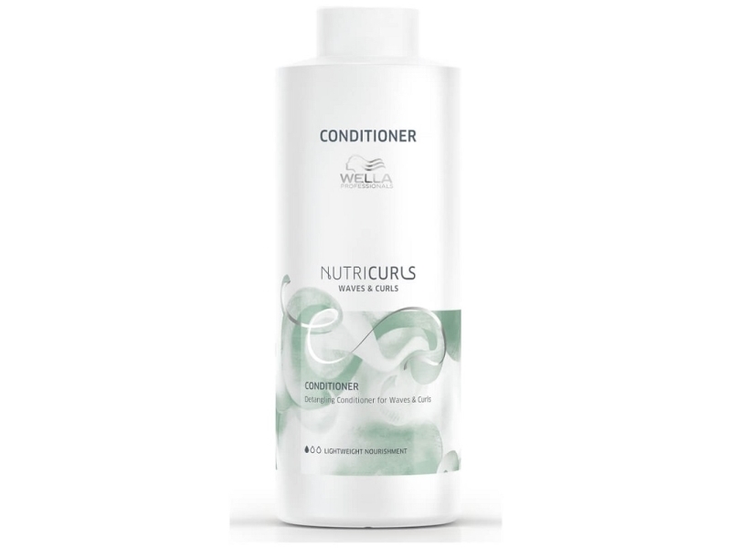 Wella Professionals NUTRICURLS Detangling Conditioner for Waves & Curls - 1000 ml