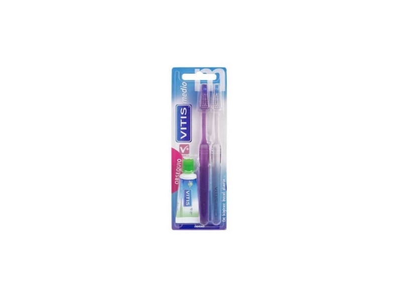 Vitis Duplo Medium Brush Anticaries 15Ml