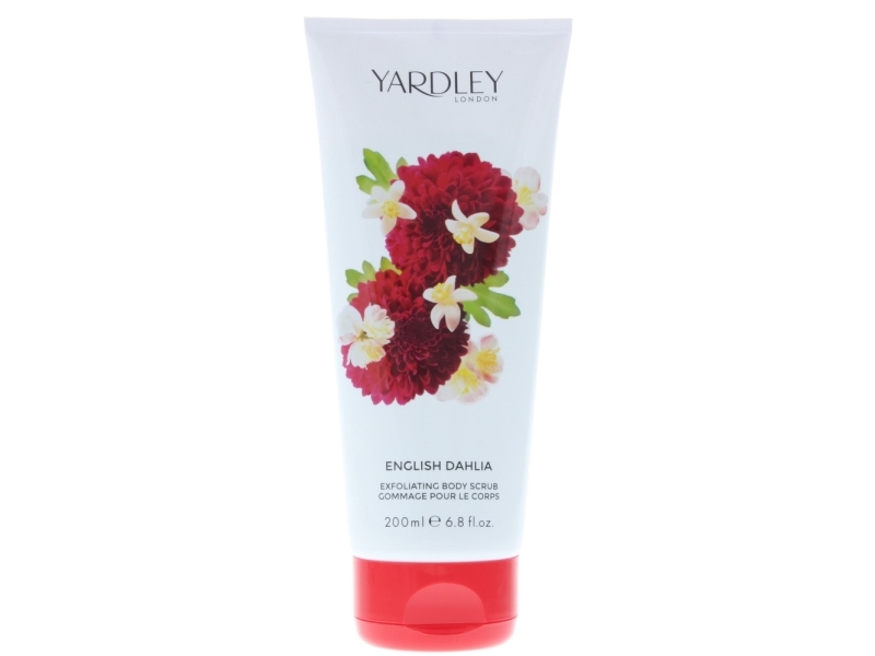 Yardley English Dahlia, eksfolierende body scrub, 200 ml (til kvinder)