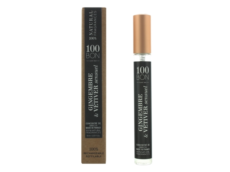 100 Bon, Gingembre & Vetiver Sensuel, Eau De Parfum, Unisex, 10 Ml Unisex