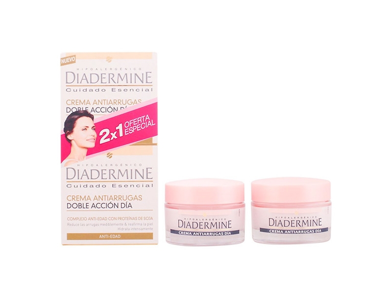 Diadermine Diadermine Double Action Anti Wrinkle Day Cream 50Ml Set 2 Pieces