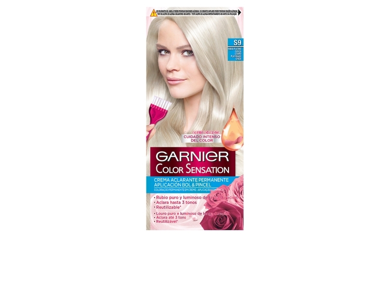 Garnier Color Sensation Permanent Cream Hair Color S9 Platinum Ash Blonde