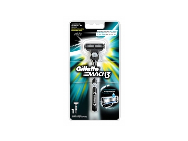 Gillette Mach 3 barbermaskine + hoveder