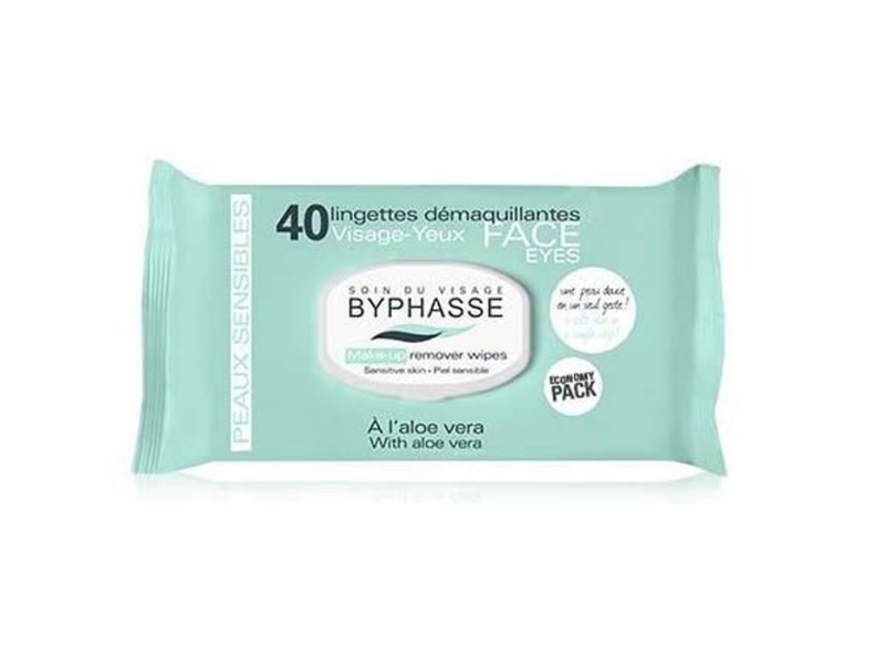 Byphasse Byphasse Makeup Remover Wipes Aloe Vera Sensitive Skin 40 Units