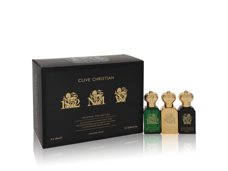 Bvlgari Clive Christian X Travel Set Includes Clive Christian 1872 Feminine Clive Christian No 1 Feminine Clive Christian X Feminine All In 34 Oz Pure Perfume Sprays for Women Gift Set