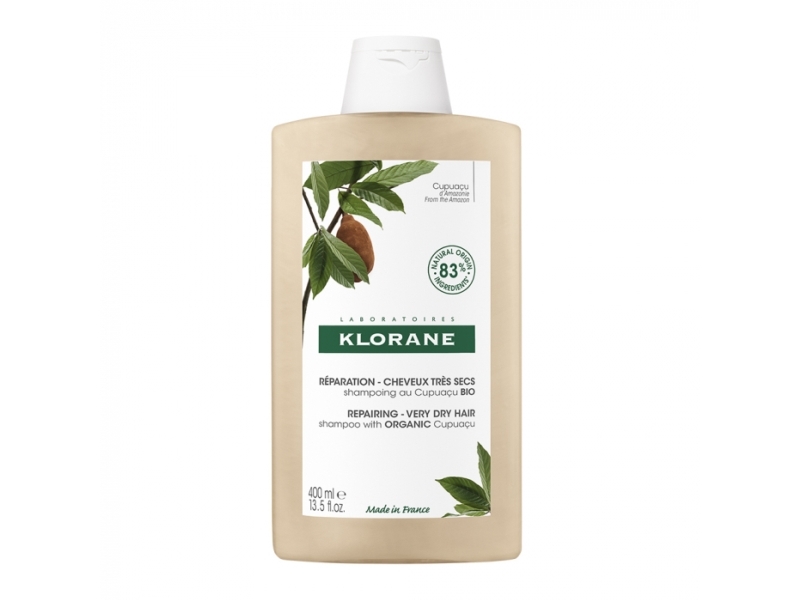 Klorane Cupuau Butter Shampoo 400Ml Nourishing Shampoo For Dry Hair With Organic Cupuau Butter
