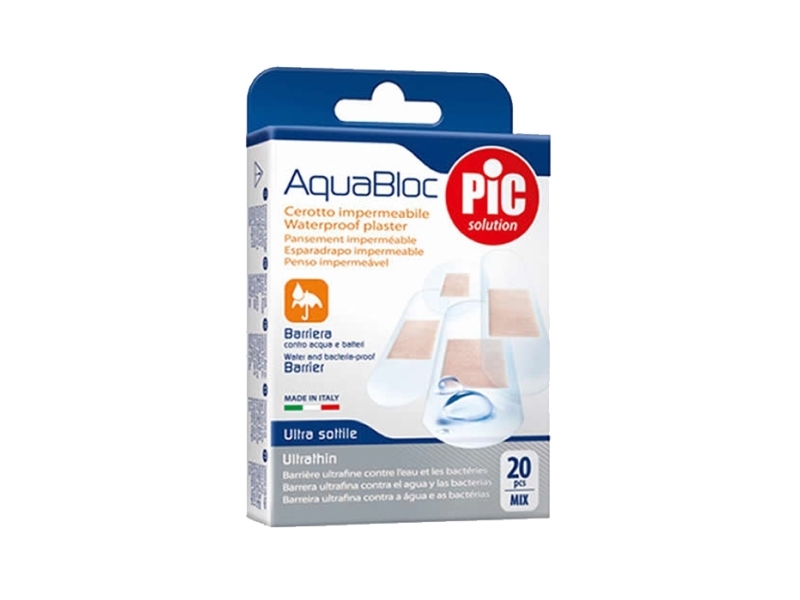 Pic Solution Pic Aquabloc With Bactericidal Adhesive Dressing 20 Uts Assortment | Hälsa - Personlig vård - Blodtrycksmätare | GameStuff