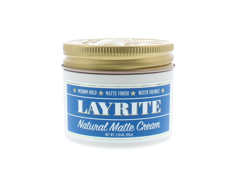 Layrite Natural Matte Cream 120g Medium Hold Water Soluble Matte Finish