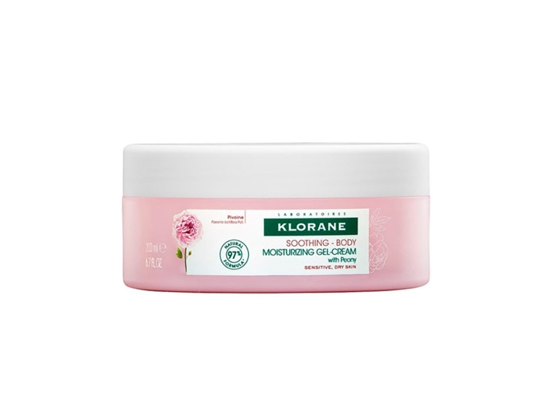 Klorane Soothing Body Moisture Gel Cream With Peony For Dry Sensitive Skin 200Ml
