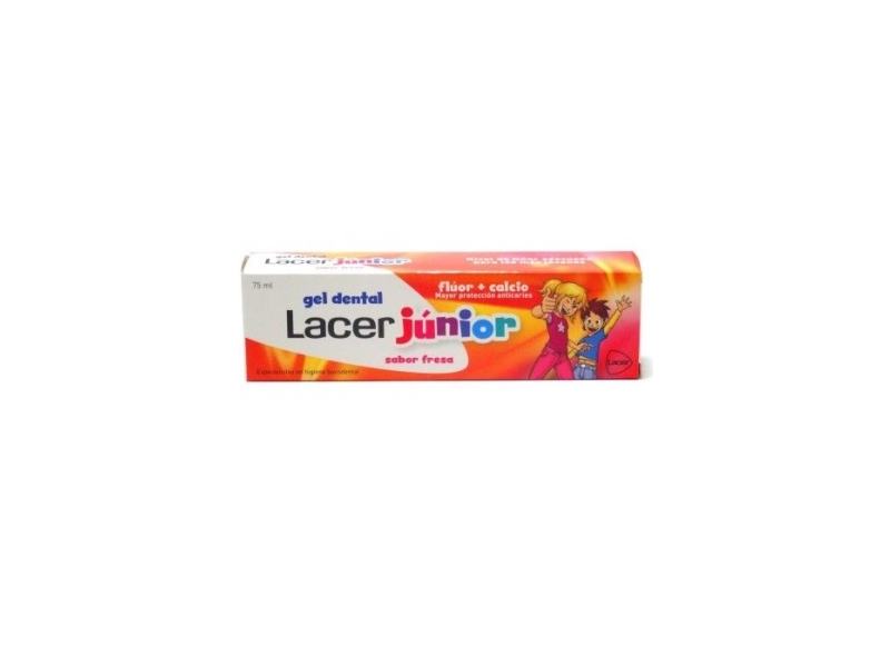 Lacer Junior Dental Gel 75Ml Strawberry