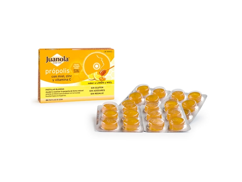 Juanola Propolis Medus Cinkas Vitaminas C 24U | Köksutrustning - Bakartiklar - Bakverktyg | GameStuff