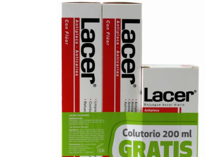 Lacer Duplo Antiplaque Anticaries Toothpaste 125Ml Mouthwash 200Ml