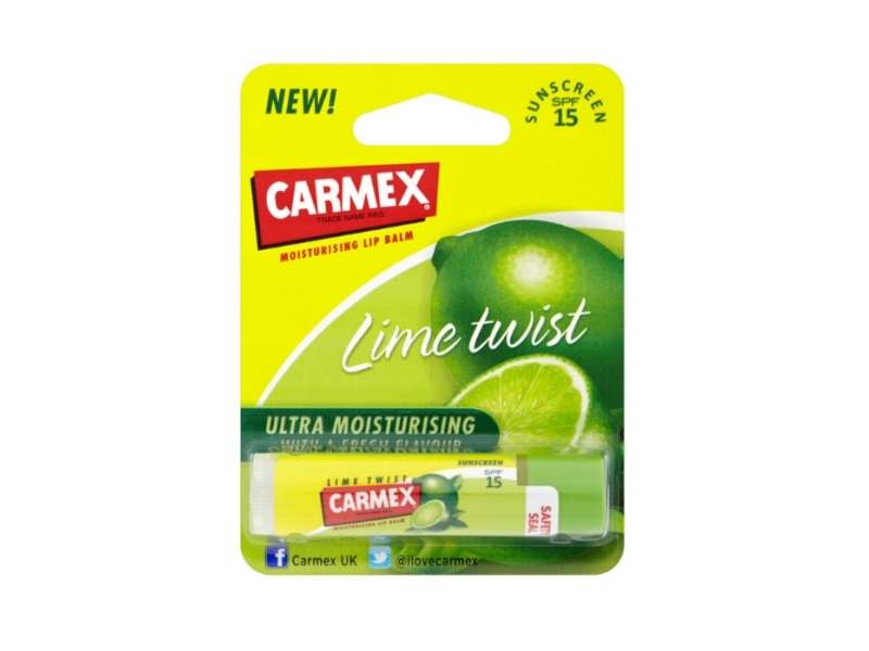 Carmex Lime Twist Moisturizing Lip Balm Spf15