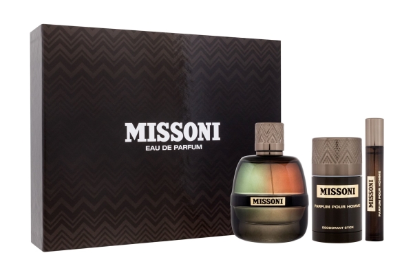 Missoni 3 Piece Gift Set Eau De Parfum 100Ml, Eau De Parfum 10Ml, Deodorant