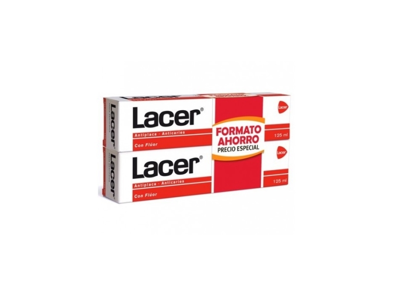 Lacer Toothpaste Antiplaque Anticaries 2X125ml