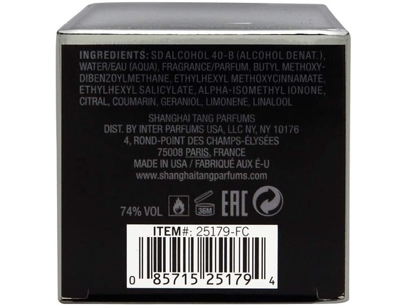 Shanghai Tang Black Iris Eau De Toilette 100Ml