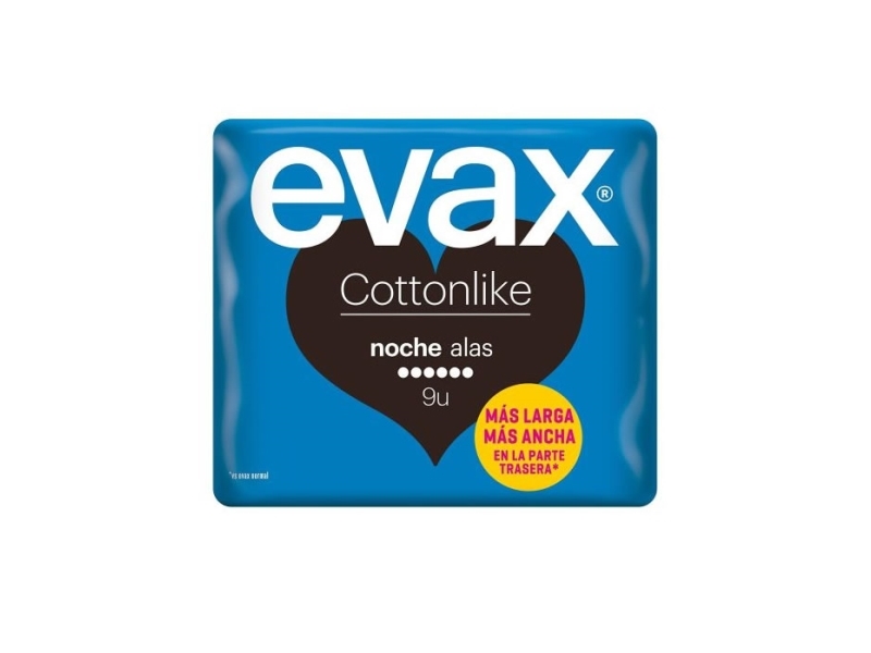 "Evax Cottonlike Night With Wings" Hygiene-Einlagen 9 Stk.