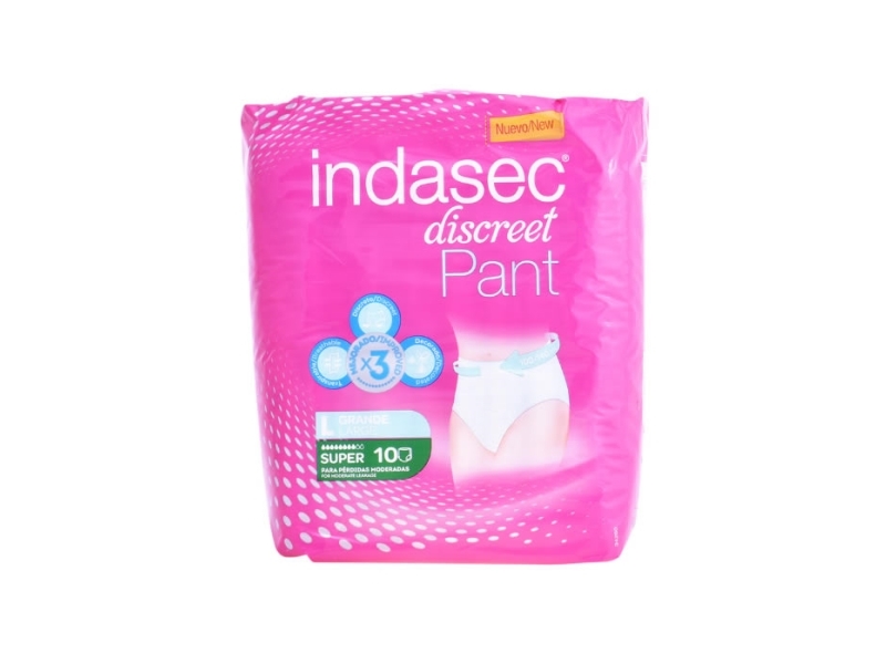 Indasec kelnaitės Super didelis dydis 10 vnt