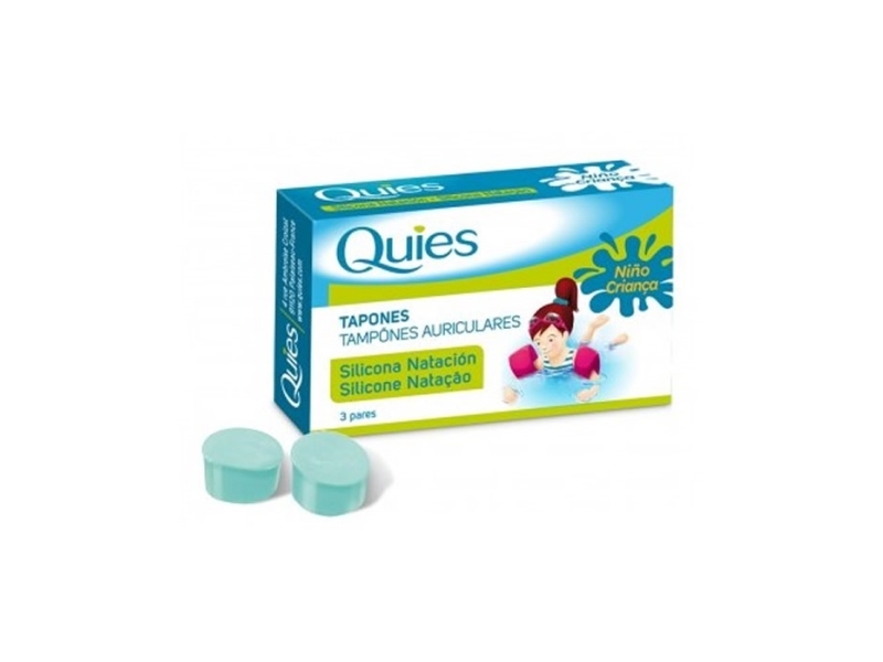 Quies Childrens Silicone Swimming Plugs 6 Units