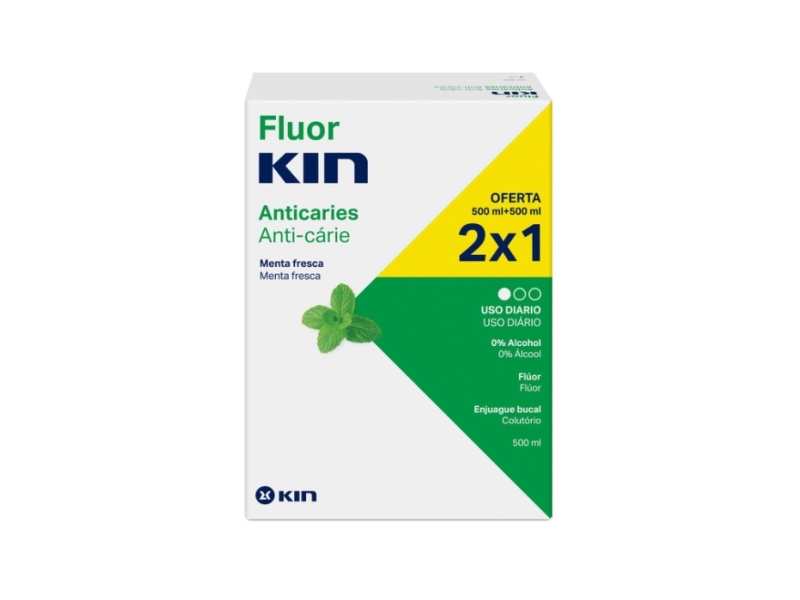 Kin Fluorkin Mouthwash 2x500ml
