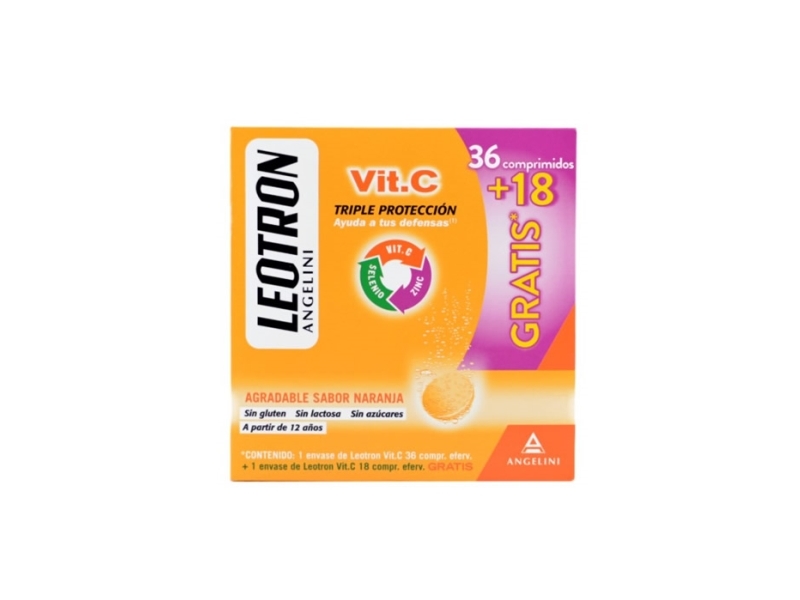 Leotron Vitamin C 36 + 18 putojančios tabletės